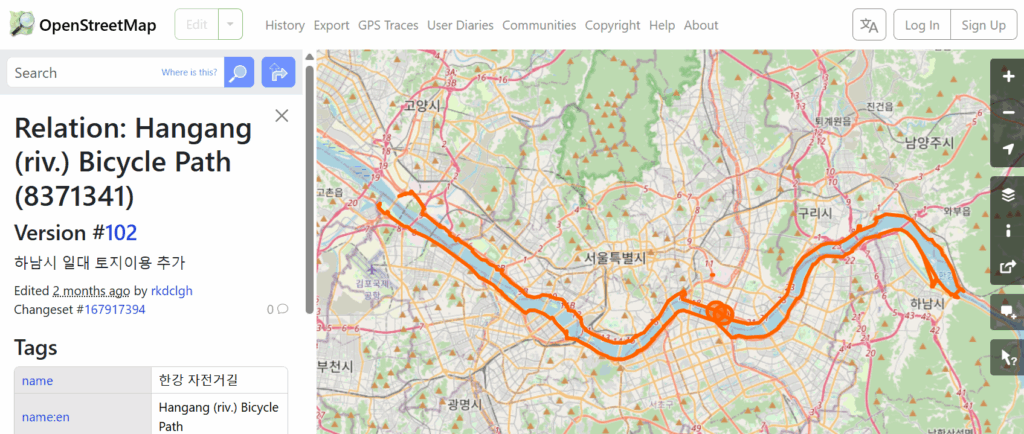Screenshot from Open Street Map
