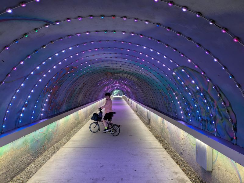 Cijin Island cycleway tunnel