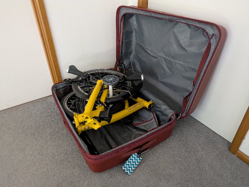 Flying with a Brompton in a suitcase